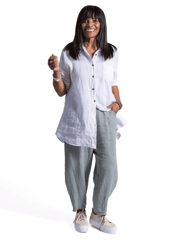 Carlina Linen Top