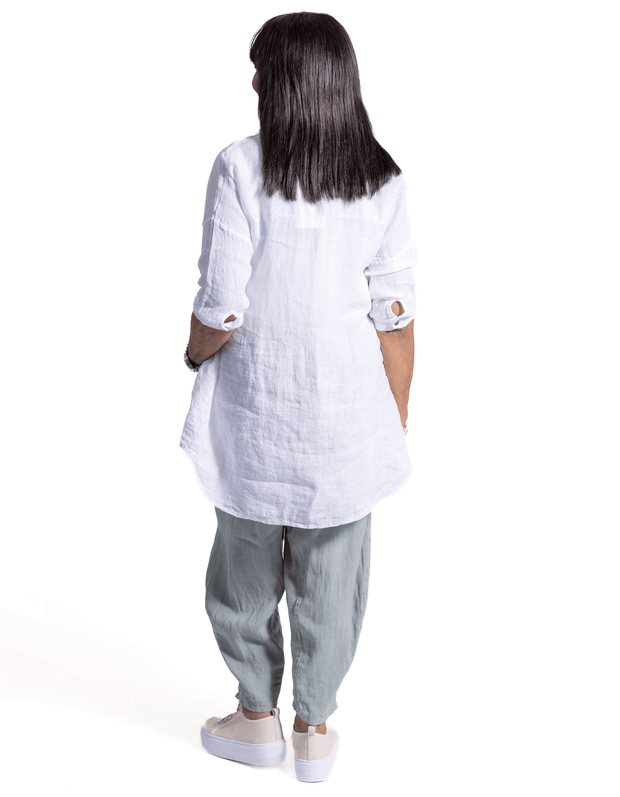 Carlina Linen Top