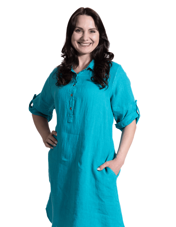 Curva Linen Dress