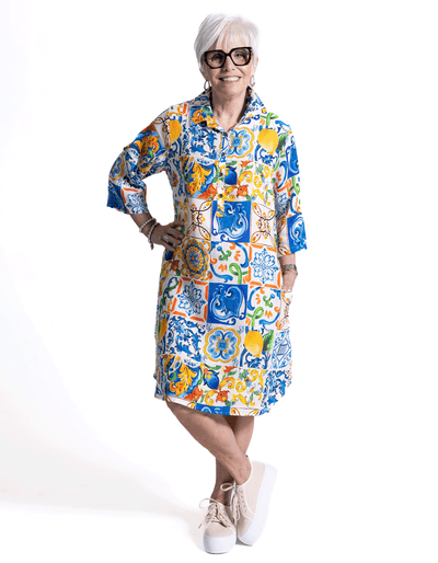 Curva Linen Dress