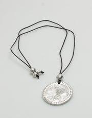 Recycled Aluminum Circle Necklace