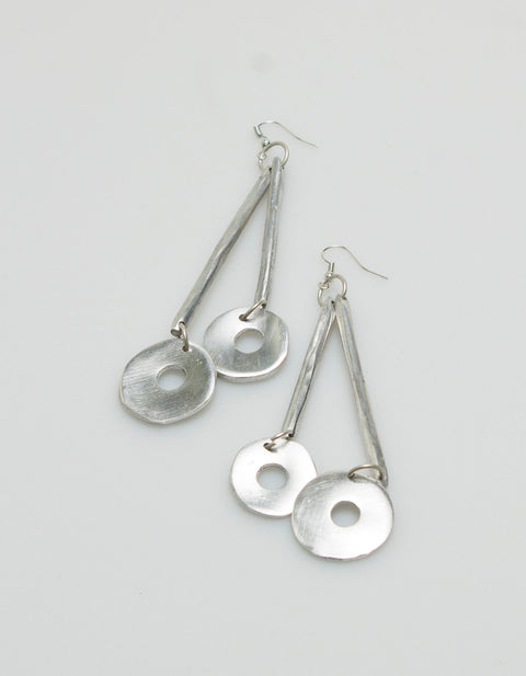 Recycled Aluminum Abstract Earrings