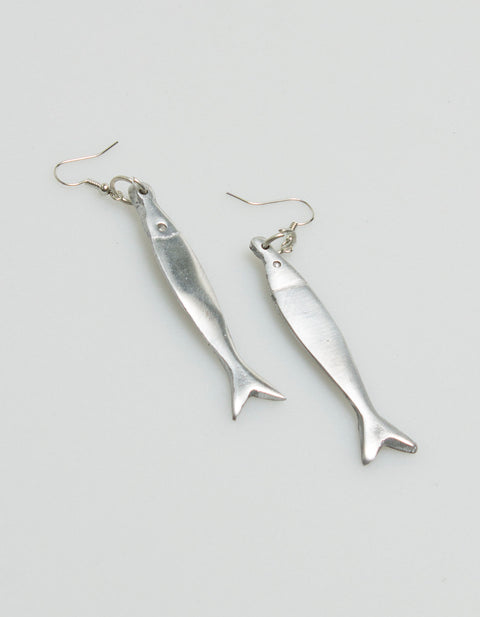 Recycled Aluminum Fish Earrings