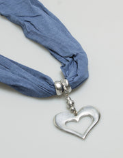 Scarf with Recycled Aluminum Charm