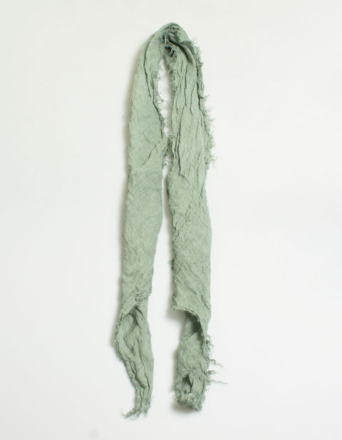 sage green wool scarf