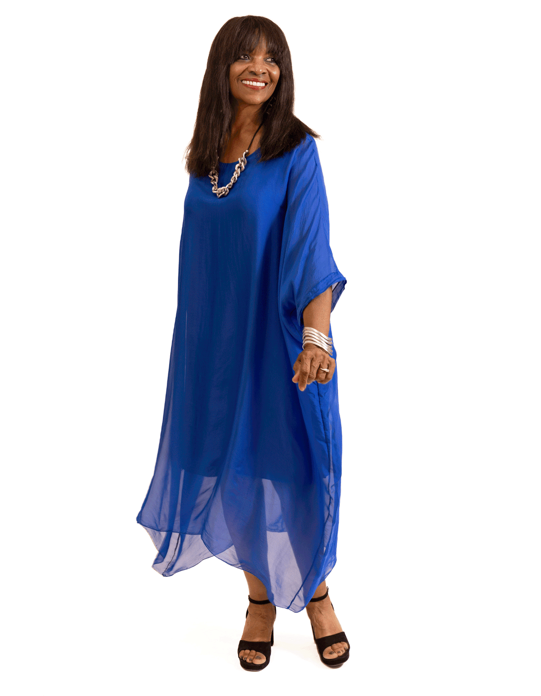 Conjuring Chambray Charm Linen Maxi Shirt Dress Olive Green