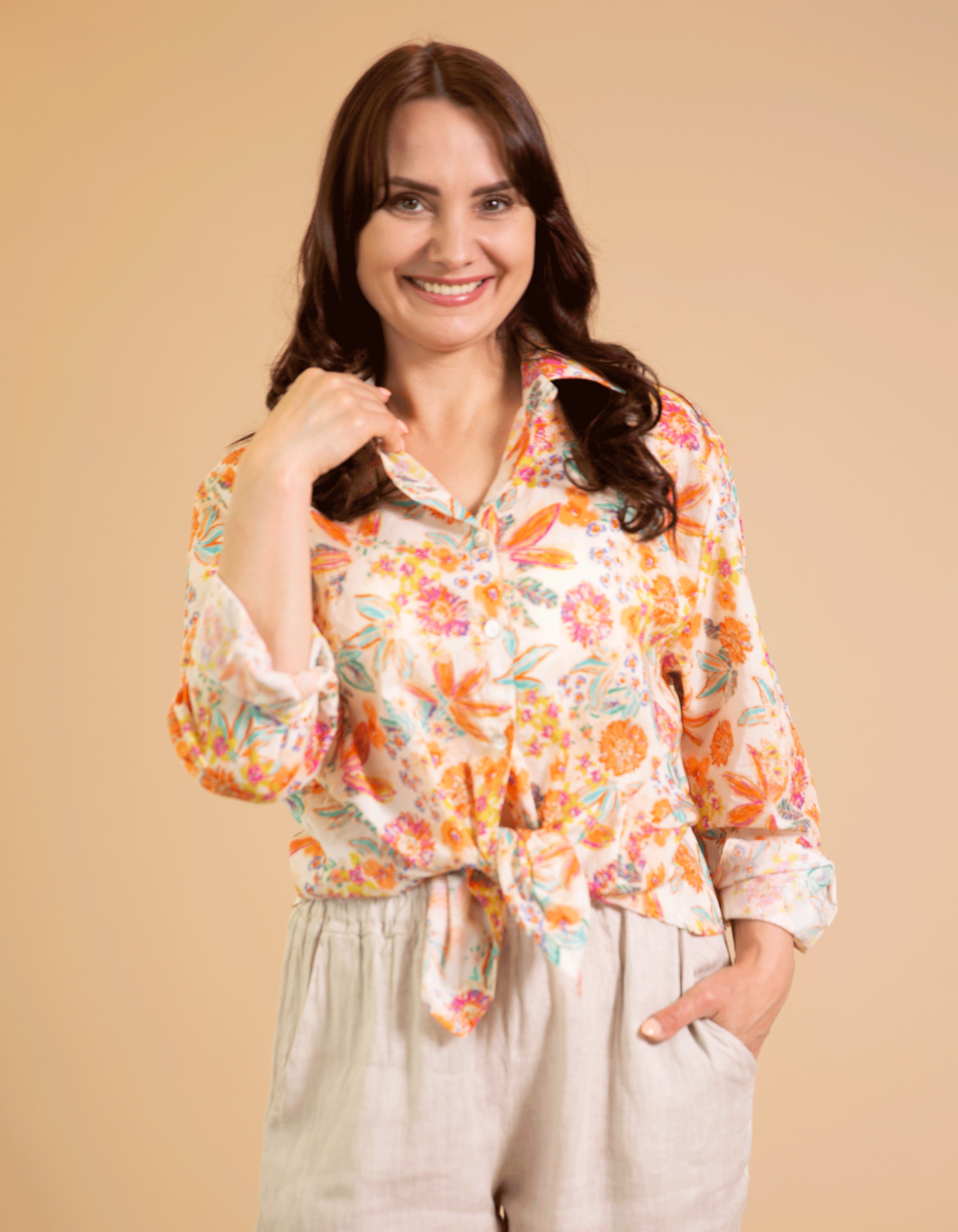 Caterina Soft-Washed Cotton Shirt