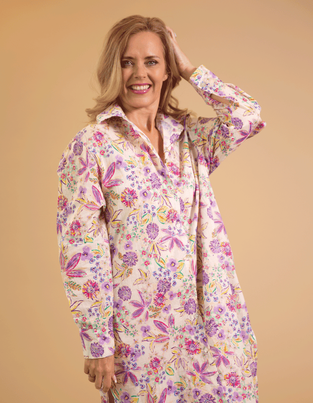Giovanna Soft-Washed Cotton Tunic Dress