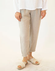 Celia Linen Cropped Pant