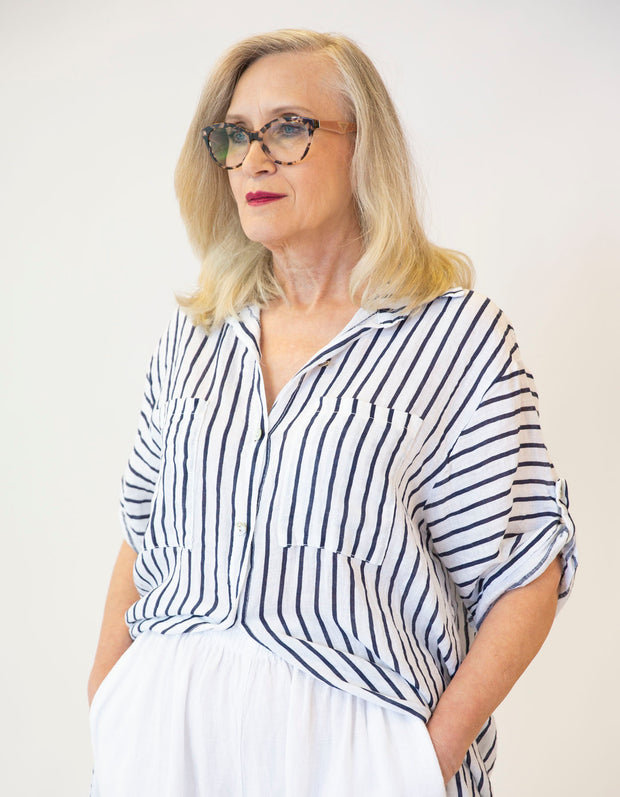 Teria Linen Shirt Dress