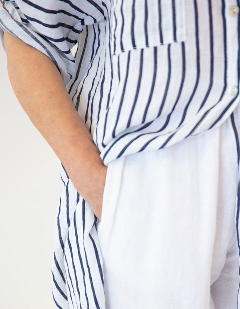 Teria Linen Shirt Dress