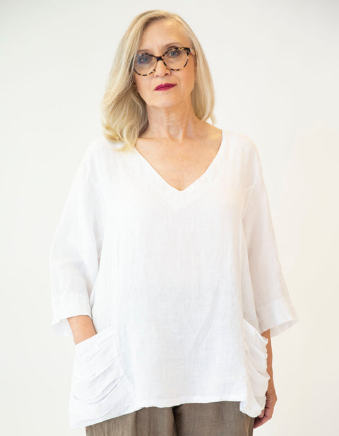 Villa Linen Top