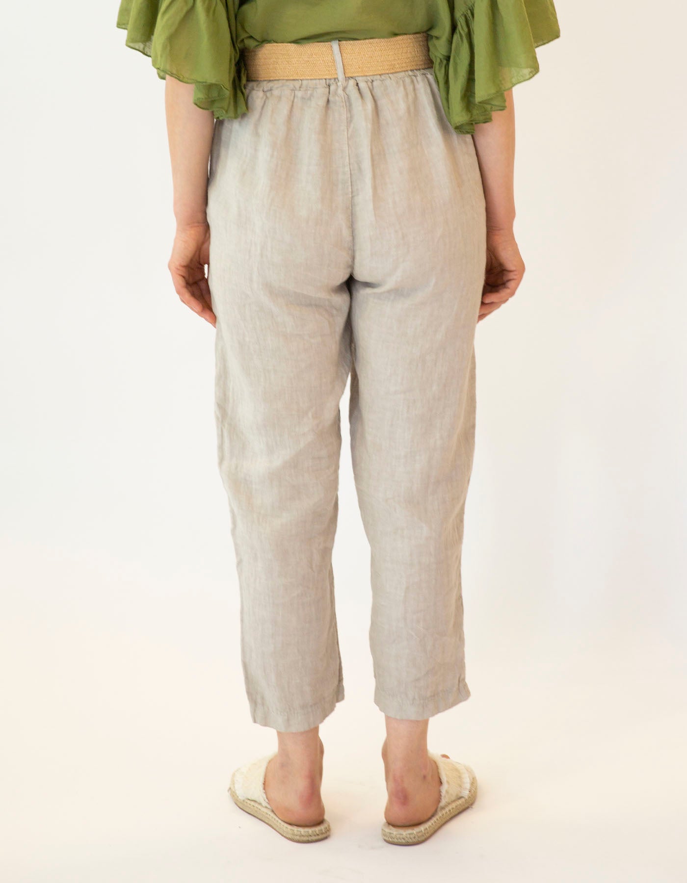 Celia Linen Cropped Pant