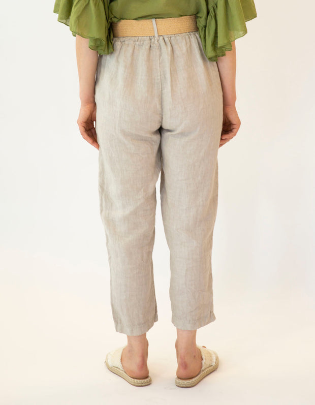 Celia Linen Cropped Pant