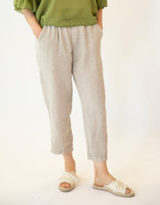 Celia Linen Cropped Pant