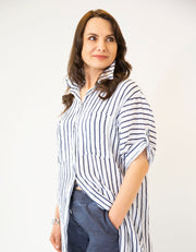 Teria Linen Shirt Dress