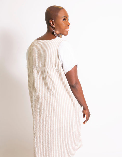 Elysse Striped Linen Dress
