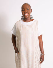 Elysse Striped Linen Dress