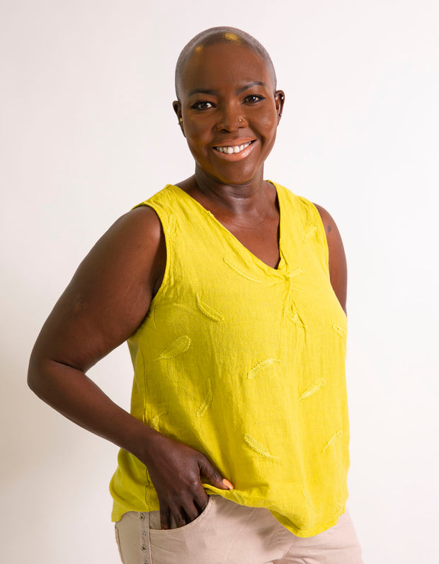 Cailyn Linen Blend Top