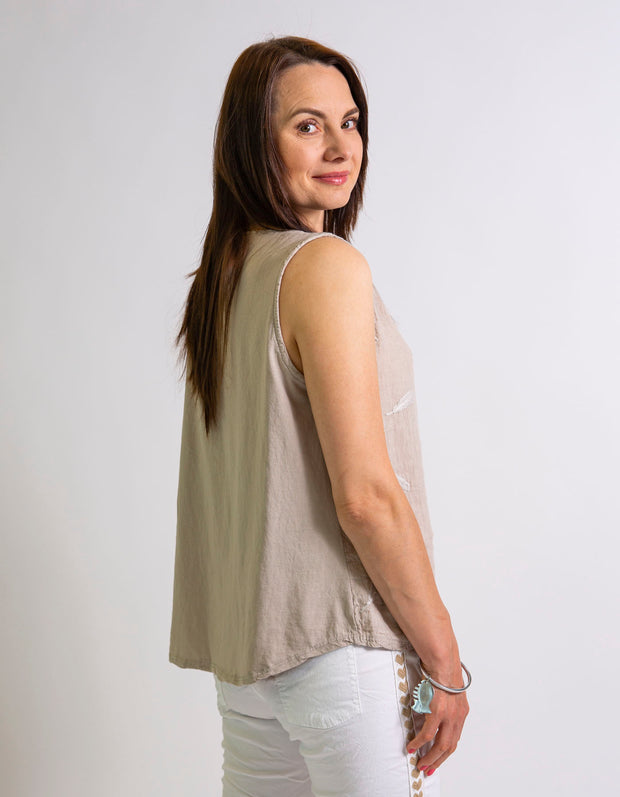 Cailyn Linen Blend Top