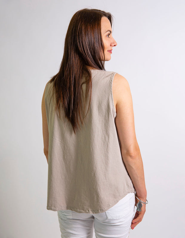 Cailyn Linen Blend Top