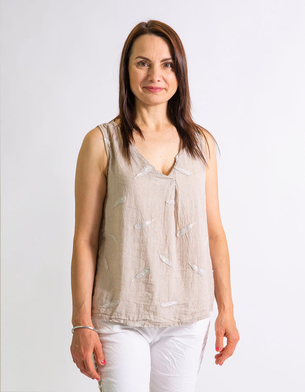 Cailyn Linen Blend Top
