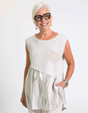 Vedette Linen Top