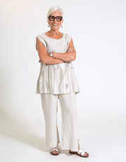 Vedette Linen Top