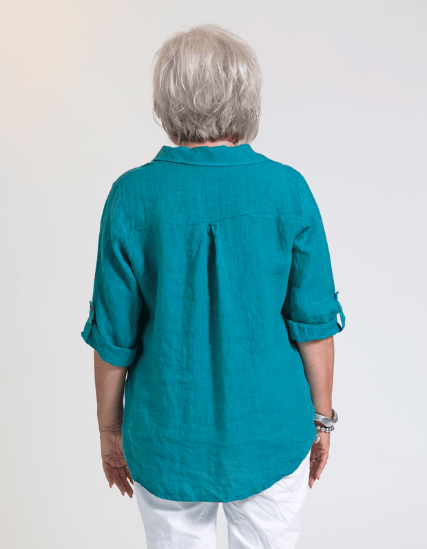 Elara Linen Top