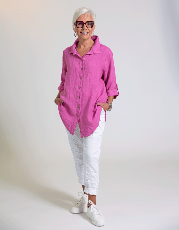 Elara Linen Top
