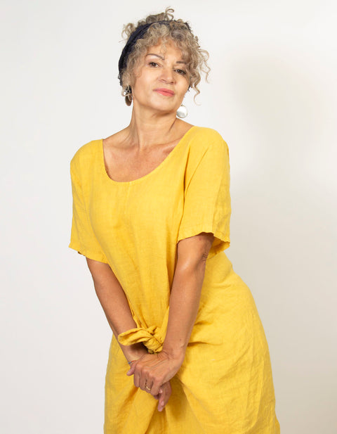 Aria Linen Dress