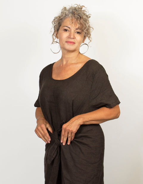 Aria Linen Dress
