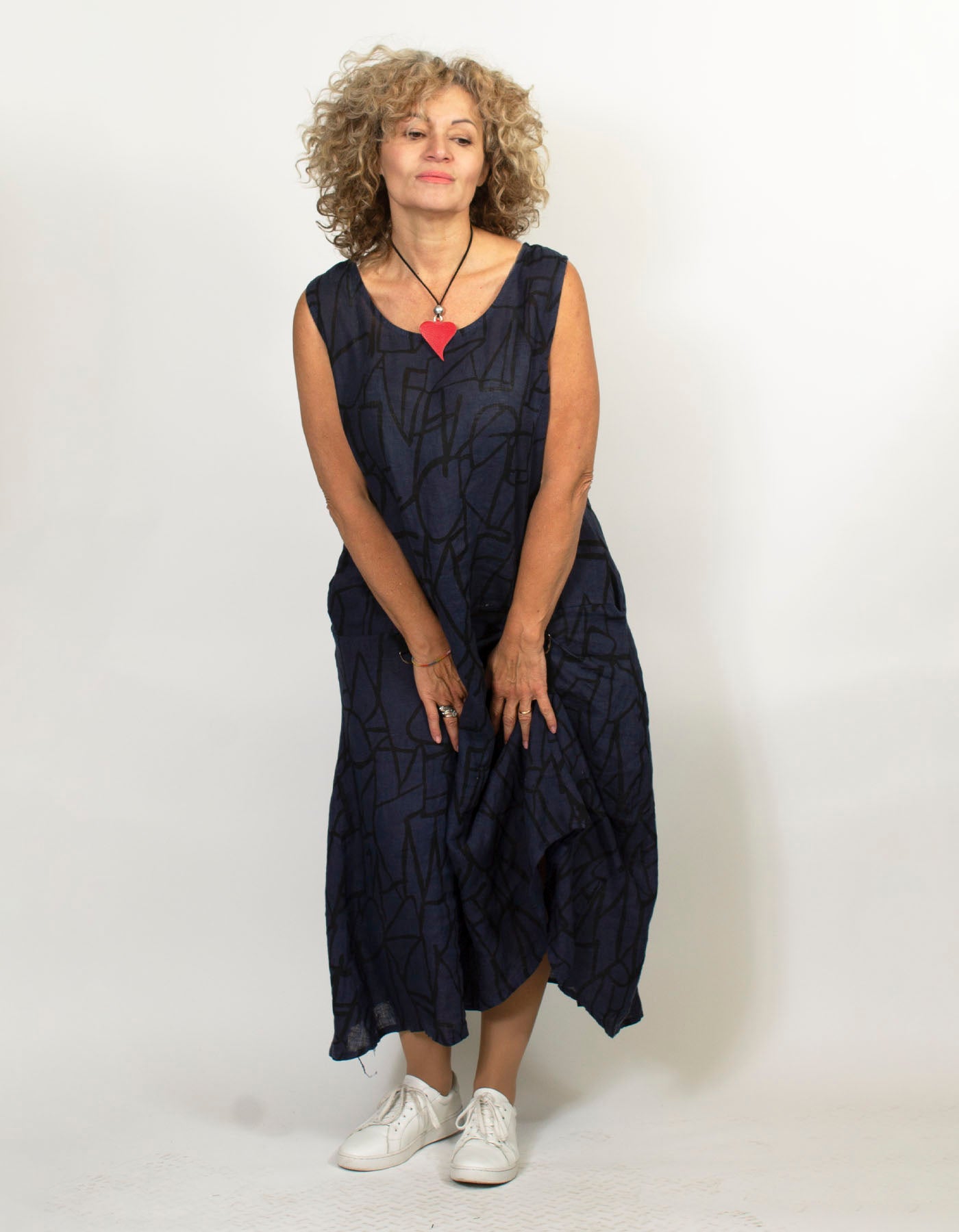 Clarice Sleeveless Linen Dress
