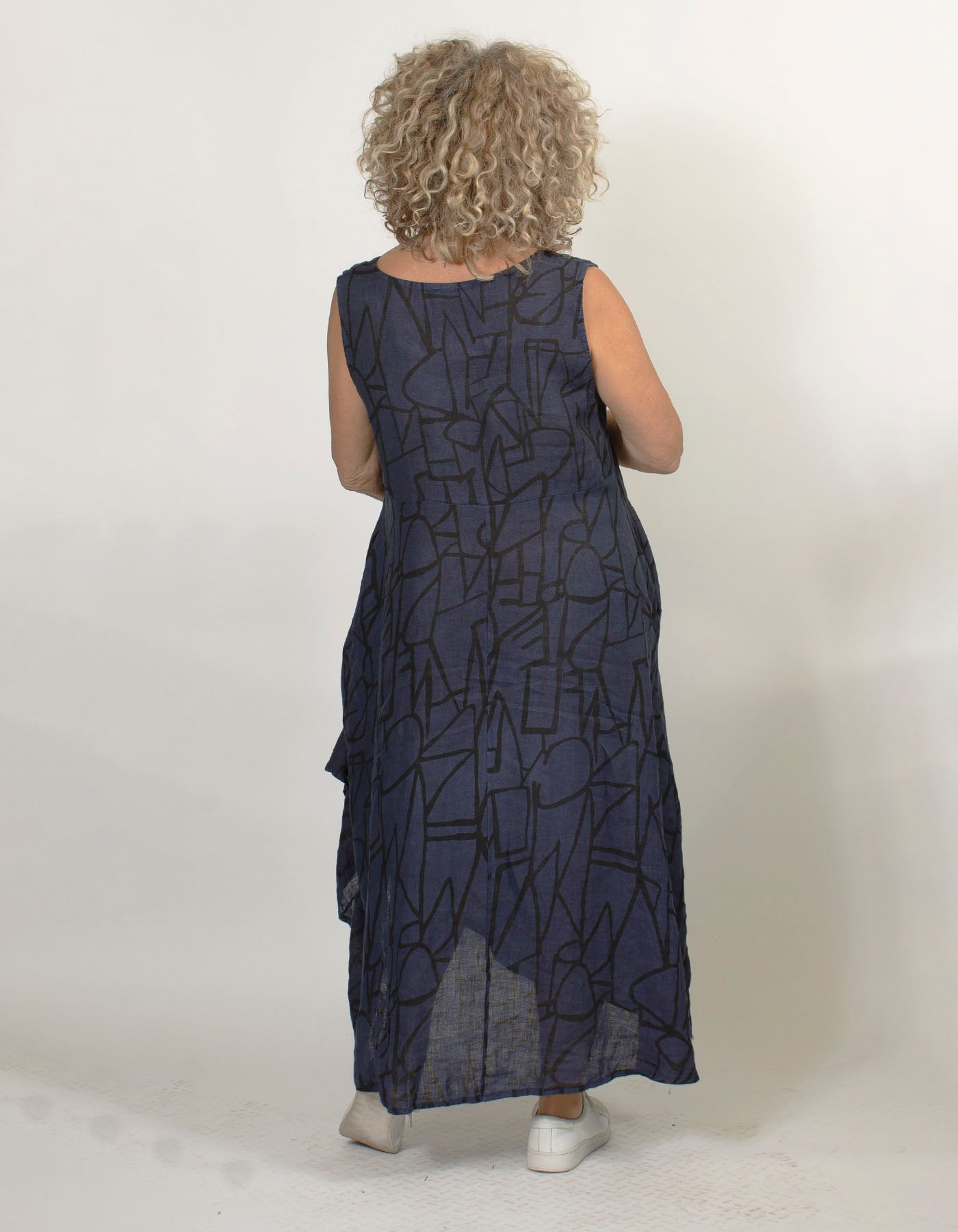 Clarice Sleeveless Linen Dress