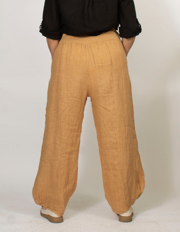 Eleanor Wide Leg Linen Pant