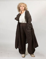 Suzielle Linen Long Open Robe