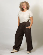 Eleanor Wide Leg Linen Pant