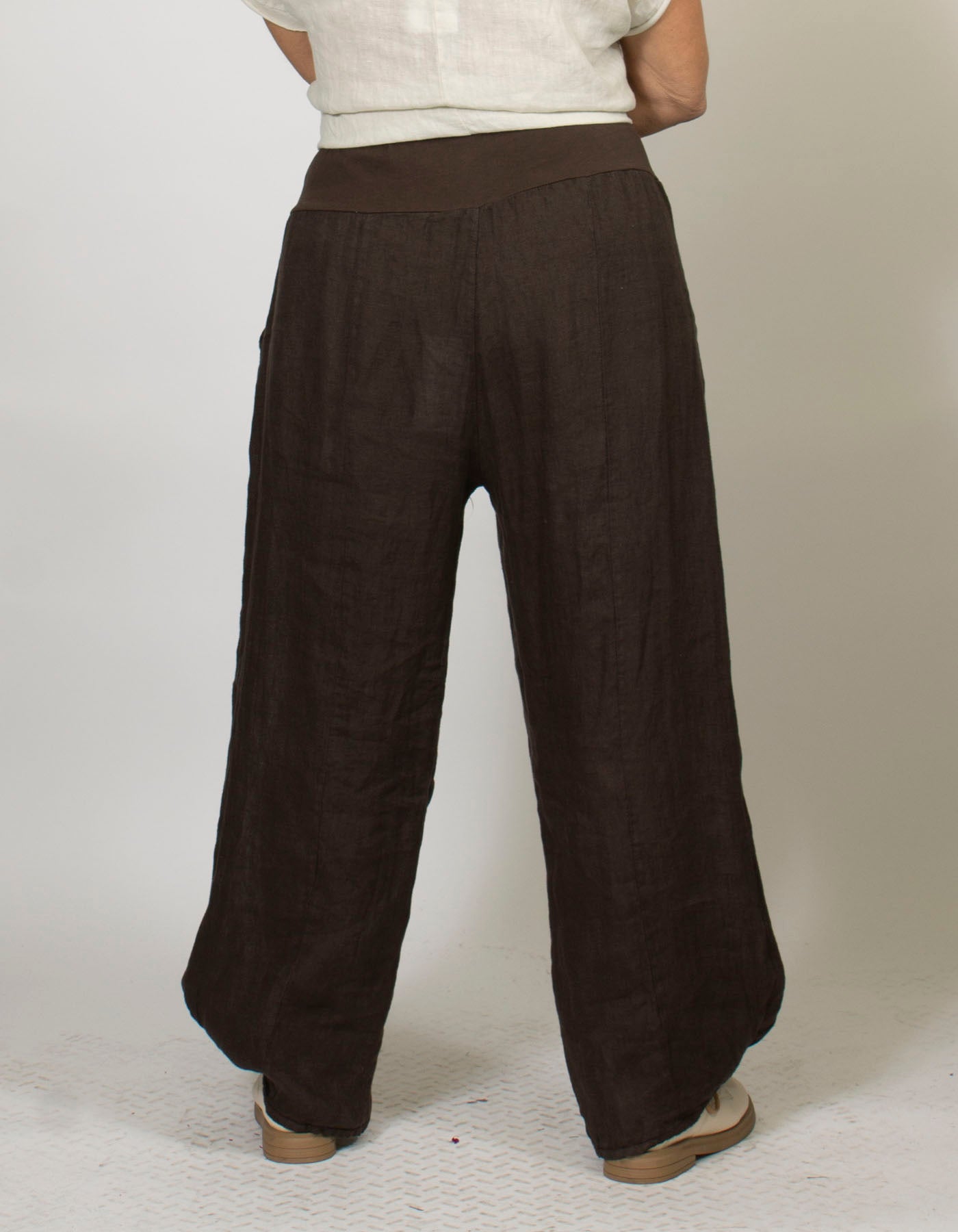 Eleanor Wide Leg Linen Pant