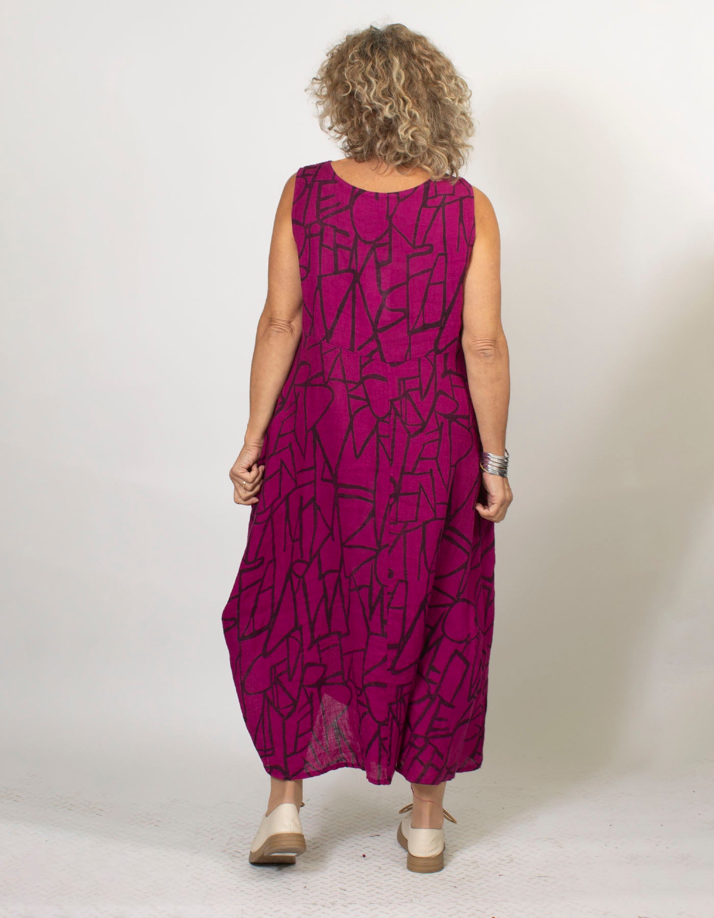 Clarice Sleeveless Linen Dress