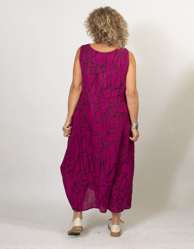 Clarice Sleeveless Linen Dress