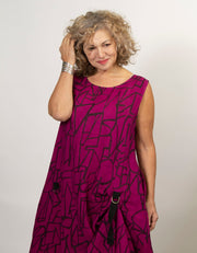 Clarice Sleeveless Linen Dress