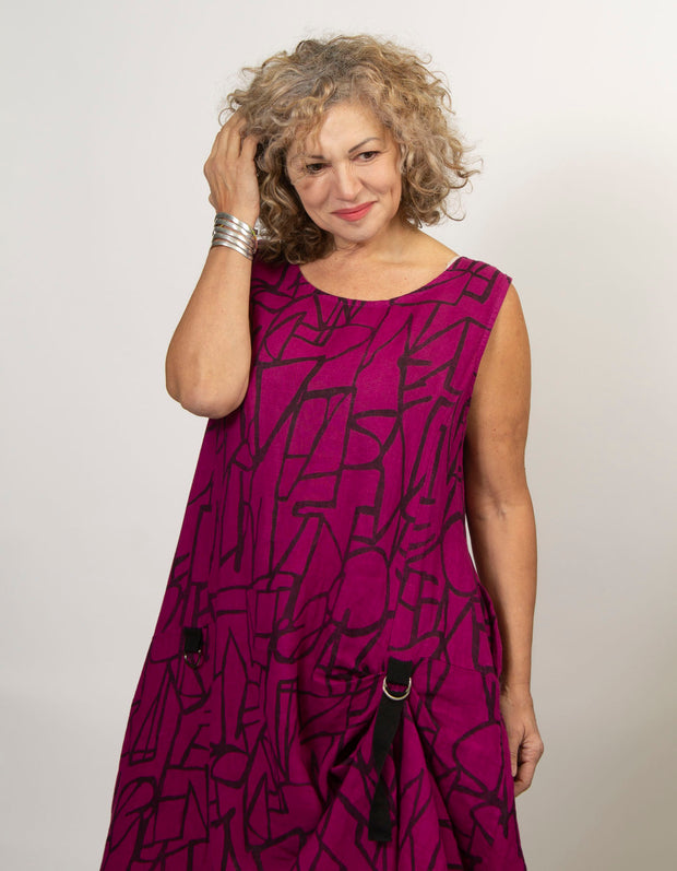Clarice Sleeveless Linen Dress