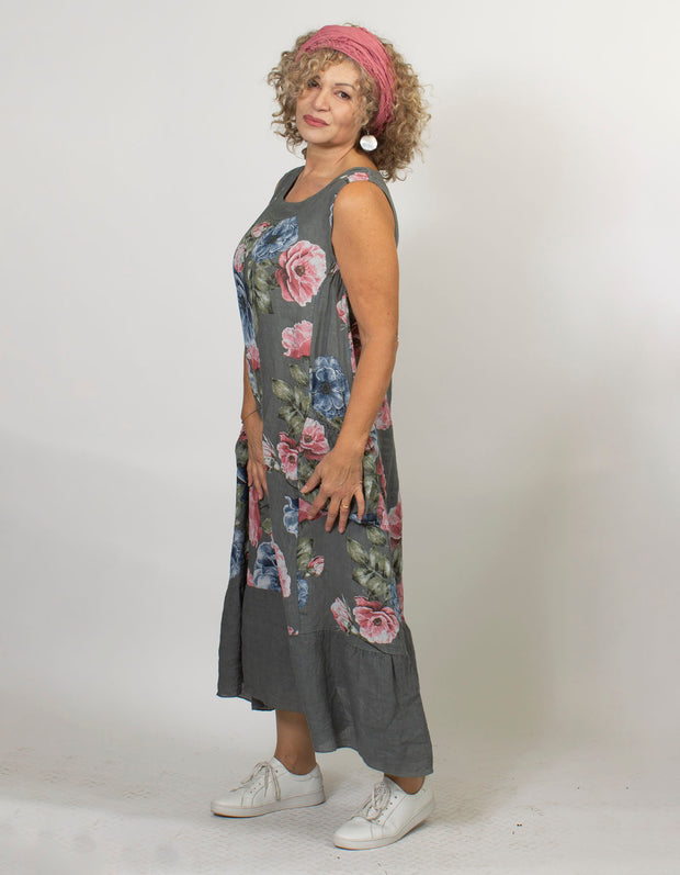 Nimfa Sleeveless Linen Dress