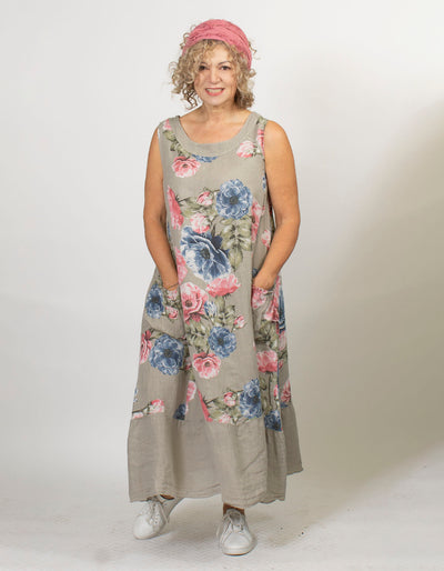Nimfa Sleeveless Linen Dress