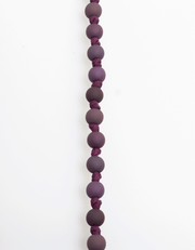 Bubble Knot Necklace in Plum