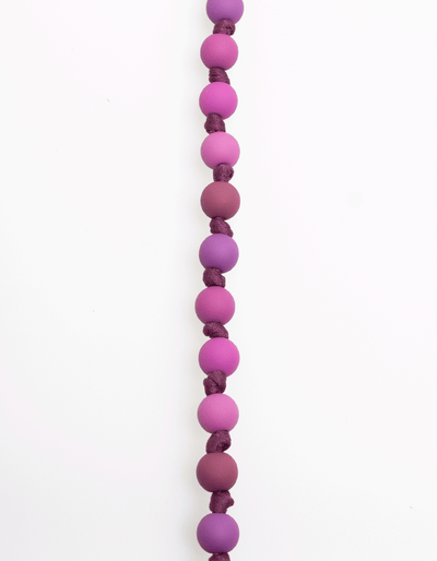 Bubble Knot Necklace in Pink