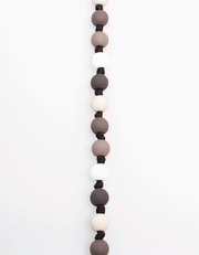 Bubble Knot Necklace in Black