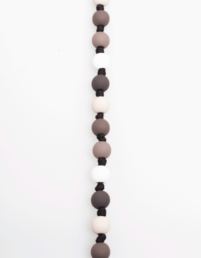 Bubble Knot Necklace in Black