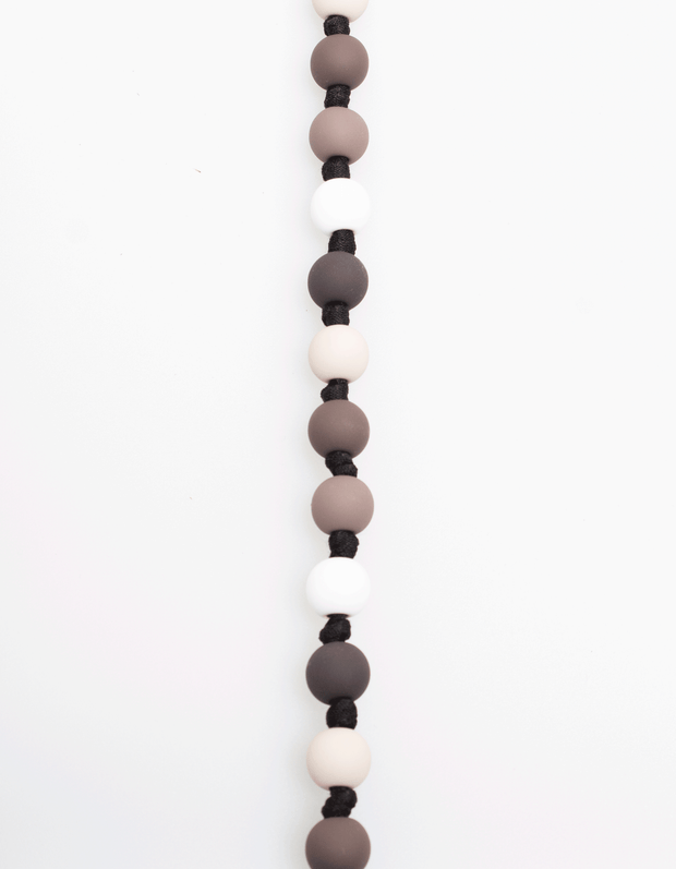 Bubble Knot Necklace in Black