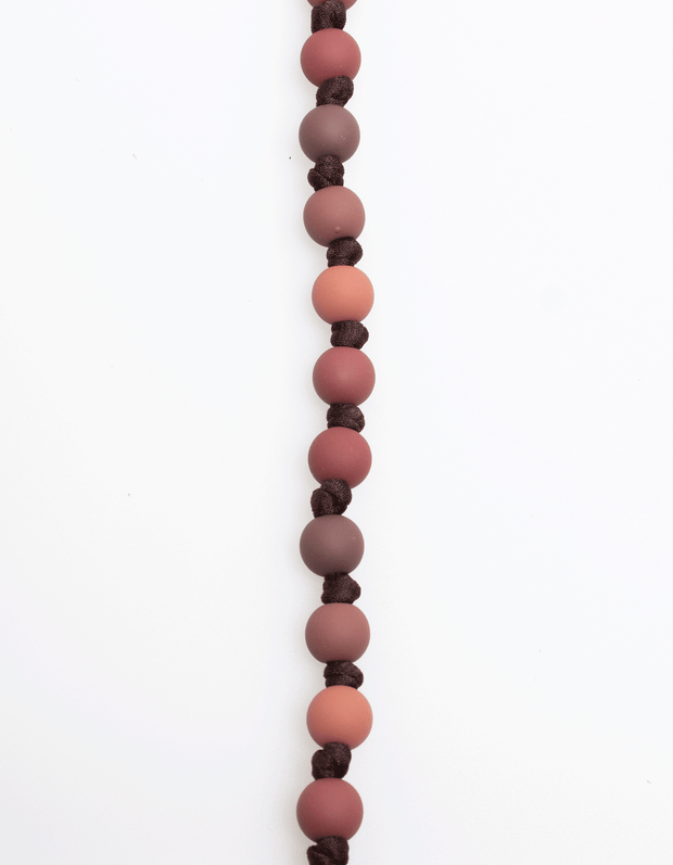 Bubble Knot Necklace in Rust